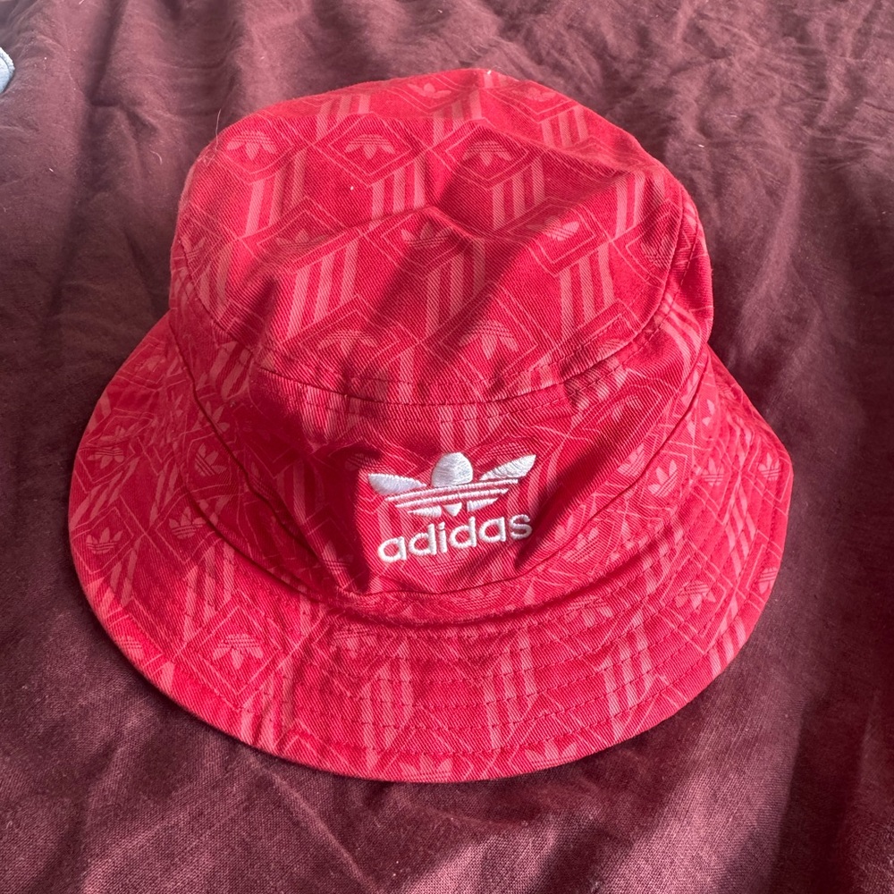 Adidas Red Bucket Hat